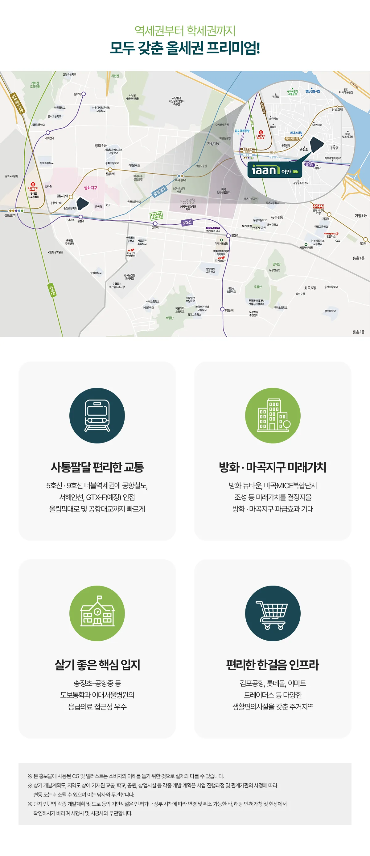 이안 강서 입지 안내도 — 5·9호선 더블역세권